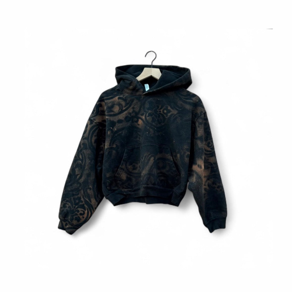 Women's Cropped Damask Hoodie